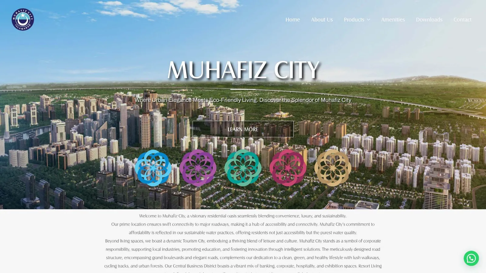 Muhafiz City website home page